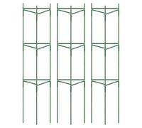 Generisch Gabbia per pomodori per terrazza, supporto per piante da giardino, 3 pezzi, carico pesante da 127 cm, estensibile regolabile per peperoni, cetrioli, vasi da fiori, balcone, cortile