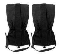 Generisch Gaiters - Gaiters - Protezione per le gambe da trekking, impermeabile, 2 pezzi, in tessuto Oxford, protezione dallo sporco, alpinismo, viaggi, caccia, colore nero