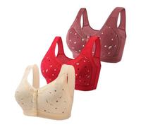 Generisch Gambe Abbigliamento Imbottito Carino Abbigliamento Caldo Senza Anello In Acciaio, Movimento, Piegatura Senza Soluzioni Regolazione, Yoga, Dormire, Grande Reggiseno Donna Cose, giallo., 52