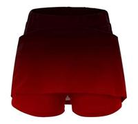 Generisch Gamma di prodotti: gonna classica da donna con tasche laterali alte, gradiente di colore, stile sportivo e casual, ideale per abiti attivi, Colore: rosso, M