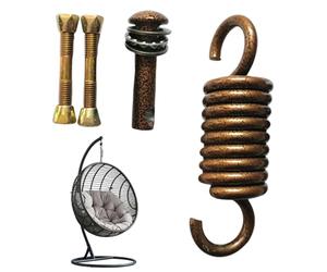 Generisch Ganci a molla per sedia a , in acciaio , per palestra, terrazza, balcone, garage, interni, fissaggio a soffitto, da boxe e fioriere sospese