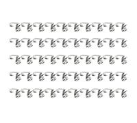 Generisch Ganci per grondaia, per illuminazione esterna, in metallo, riutilizzabili, 50 pezzi, per luci a LED, lanterne, vacanze, matrimoni, campeggio, balcone, tetto, giardino