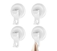 Generisch Gancio a da bagno, gancio a , gancio a per la doccia, 4 ganci rimovibili senza drill, organizer per asciugamani, da bagno impermeabili per finestre da parete