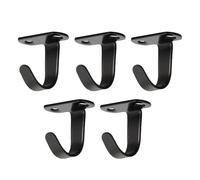 Generisch Gancio da garage - Gancio a J in acciaio inox, 5 pezzi, per vestiti, borse, cucina, bagno e armadio