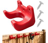 Generisch Gancio da garage per stoccaggio, supporto da parete senza foratura, impermeabile, senza foratura, grande supporto per attrezzi da giardino, per casa, officina, balcone, cortile, giardino