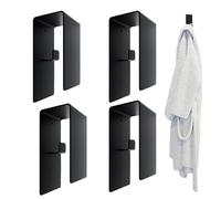 Generisch Gancio per asciugamani per bagno, in acciaio, gancio per doccia, gancio autoadesivo, per accappatoio in spugna di luffa, panno da cucina, cappotto, chiavi appartamento dormitorio per