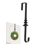 Generisch Gancio per ghirlande di Natale | a corona in metallo ad alte prestazioni | 38 x 8 x 2,5 cm gancio over-the-door per interni esterni | Mantiene saldamente decorazioni stagionali
