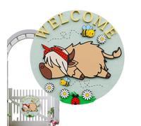 Generisch Gancio per porta con - Scudo di benvenuto rustico,Decorazione per casa colonica sospesa |