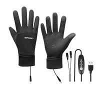 Generisch Gants Chauffants - 9.25 Pouces Mitaines USB | Poliestere Chauffage Tactile - Gants d'Hiver Chauds et Imperméables Avec Intérieur Doux, chaleur constante Pour Cyclisme ski conduite et Bureau
