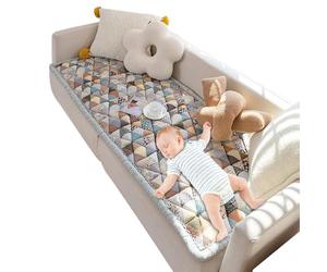 Generisch Garden Chic - Coprisedili protettivi per divano in cotone, antiscivolo, multifunzionali, autoadesivi, per testiera, davanzale, divano e pavimento