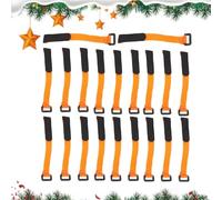 Generisch Garland Hanger Ties - 20-Pieces Decorative Wreath Straps | Adjustable Christmas Fasteners, Secure & Damage-Free Hold for Banisters, Fences, Mantles, Railings
