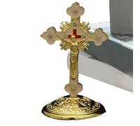 Generisch Gesù Croce Scultura,Figura Spirituale Religiosa | Pregare Statua Religiosa - Per Comodino Scrivania Tavolo Bagno Sims Scale Appartamento Vacanze Compleanno