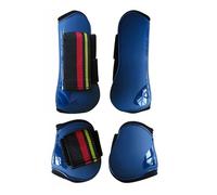 Generisch Ghette per la cura dei cavalli, aperte anteriori, per pony, tendini, protezioni per le gambe in poliuretano, robuste per dressage, attrezzature da equitazione (stile G)