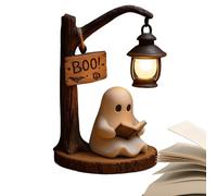 Generisch Ghost Lamp-Lumière 3D Halloween in resina originale Veiller per interni, idea regalo | Tipi di tracciamento personaggi, atmosfera accogliente, biblioteca, soggiorno, camera da, ufficio