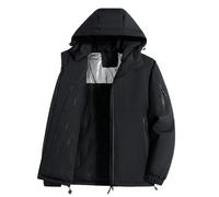 Generisch Giacca a vento leggera softshell da uomo, con vestibilità comoda, ideale per escursioni, viaggi nella vita di tutti i giorni, Nero , M