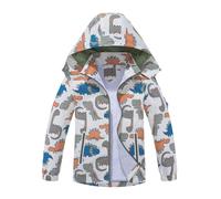 Generisch Giacca A Vento Per Ragazzi Con Cappuccio Rimovibile Per I Neonati Regalo Del Bambino Tuta Da Neve Bambino, grigio., 7-8 Jahre