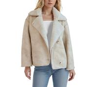 Generisch Giacca calda in pile con design da donna in versione Plus Size con taglio elegante, lavorazione di alta qualità per un comfort ottimale, bianco, L