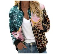 Generisch Giacca casual da donna per l'uso quotidiano con elegante motivo floreale, pratica chiusura lampo nel moderno design a collo alto, come abbigliamento sportivo per il tempo libero, Colore