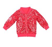 Generisch Giacca con paillettes da ragazza Cappotto da spettacolo Cappotto casual con paillettes La mia babysitter è un, RD2, 120