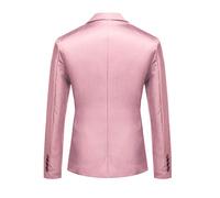 Generisch Giacca da uomo, sportiva, moderna, slim fit, business, casual, da uomo, classica, comoda, elegante, giacca per il tempo libero, con tasca, Colore: rosa., XXL