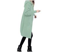 Generisch Giacca invernale da donna alla moda con coulisse come elegante cappotto per il tempo libero per un calore duraturo, verde, L