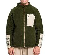 Generisch Giacca invernale da uomo, oversize, in pile, calda, a piena zip, per le mezze stagioni, casual, per l'autunno, a maniche lunghe, invernale, in tessuto non tessuto, A03, S