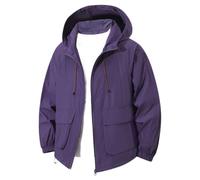 Generisch Giacca invernale da uomo, per il tempo libero, giacca Blouson, abbigliamento traspirante, protezione solare per l'estate alla luce del sole, per uomini e donne, Lilla, S