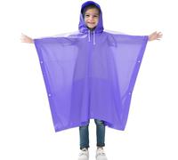 Generisch Giacca Poncho da pioggia per bambini, protezione Eva trasparente, vestibilità lunga, per ragazze e ragazzi, materiale impermeabile, attività all'aria aperta, come escursioni, viaggi per