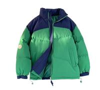 Generisch Giacca trapuntata unisex leggera con cappuccio per le mezze stagioni, impermeabile e antivento, Stil_y03 verde, XXL