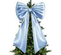 Generisch gigante per albero di Natale, 102 x 60 cm, extra large | Fiocco oversize decorativo come accessorio per la casa per porta, matrimonio, fidanzamento, compleanno, camera da letto, blu