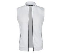 Generisch Gilet da Uomo Estivo Leggero per Caccia, Softshell, Pesca, Ciclismo con Tasche, Gilet da Ciclismo, Gilet da Trekking e Outdoor, Gilet da Lavoro, Gilet Tecnico, 01 bianco., L