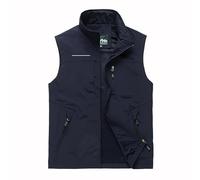 Generisch Gilet da uomo per il tempo libero, con chiusura lampo, in softshell, multifunzione, leggero, traspirante, fodera in rete, per pesca, campeggio, trekking, caccia, per uomini, b, 5XL