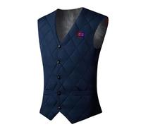 Generisch Gilet riscaldante da uomo in velluto con temperatura costante USB, funzione di riscaldamento, 16 zone riscaldanti per un isolamento invernale ottimale, Blu, XL