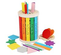 Generisch Giocattoli educativi in legno per imparare i colori, giochi educativi per la formazione delle abilità motorie , per l'asilo prescolare, casa, viaggio, compleanno, Natale