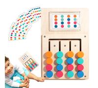 Generisch Giocattoli per abbinare i colori - Gioco da tavolo in legno con 12 carte, apprendimento dei colori per bambini, per ragazze e 3 anni, per scuola, viaggi, aule, viaggi in auto e come
