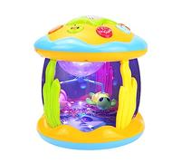 Generisch Giocattolo a tamburo luminoso per bambini, a LED, sfera di | Giocattolo musicale per bambini, proiettore oceano a LED, giocattolo per bambini