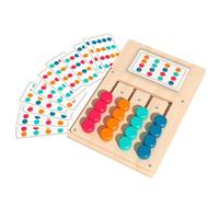 Generisch Giocattolo di assortimento a colori, gioco in legno con 12 carte educative, giocattolo per bambini, per aula, scuola, viaggi, viaggi su strada a partire 3 anni, ragazze e bambini