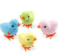 Generisch Giocattolo di pollo di Pasqua, 4 pezzi, giocattolo di pollo, regalo per bambini e ragazze, decorazione pasquale pulcino, giocattolo di Pasqua