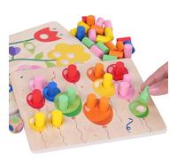 Generisch Giocattolo di Selezione dei Colori | Gioco educativo precoce per la percezione del Colore per la Scuola Materna - Giocattolo di Sviluppo per promuovere Le capacità motorie per Bambini 3