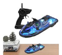 Generisch Giocattolo per barche RC | segnale forte da 2,4 GHz - gioco d'acqua illuminato, frenetico e divertente per e ragazze 6 anni in su. Questi sono laghi, piscine e divertimento d'acqua