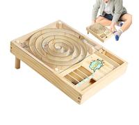 Generisch Gioco a sfera in legno STEM giocattolo educativo per l'istruzione e l'intrattenimento, gioco da tavolo flipper, regalo per ragazze asilo bambini compleanno Natale Capodanno