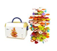 Generisch Gioco di abilità impilabili, set da 152 pezzi, con design ad albero, giocattolo impilabile per bambini, per bambini in età prescolare e asilo, per e ragazze,