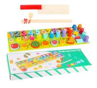 Generisch Gioco di assegnazione per bambini, in legno, gioco educativo per bambini e numeri, per bambini prescolari, ragazze, casa, scuola, asilo
