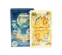 Generisch Gioco di carte portatile per tarocchi, divertente, accessorio da gioco per raccontare la fortuna, 10,3 x 6 cm, per studio da viaggio, casa, uso quotidiano, forniture mistiche per casa