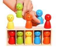 Generisch Gioco di colori per bottiglie, gioco di abbinamento, coppia di bottiglie, giocattolo da viaggio educativo, puzzle in legno, gioco di multiplayer per bambini, serate in campeggio