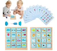 Generisch Gioco di memoria con carte da gioco, giocattolo educativo interattivo con carte, gioco di mappatura per allenamento della memoria, regalo per bambini 3 anni in su