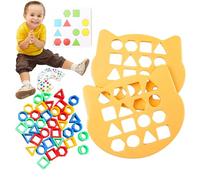 Generisch Gioco di puzzle in abbonamento - Crime Place Games | Risolvi il gioco del caso, gioco di abbinamento per bambini | Giocattolo educativo sensoriale colorato - Scheda Quick Match a forma di G