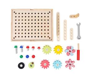 Generisch Gioco di puzzle per bambini - Giochi di rotazione in legno ingranaggi puzzle gioco da tavolo | Competenze motorie fini giocattolo trasportatore per bambini