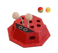 Generisch Gioco puzzle per gatti, a forma di coccinella, labirinto interattivo con palline, giocattolo stimolante per gatti, per soggiorno, casa, appartamento, da soli, dopo aver mangiato e il