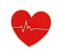 Generisch Gioielli Con Significato Amore Croce Rossa Forma Di Colore Lega Accessori Spilla Regalo Spilla Anello Gioielli (A, Taglia Unica)